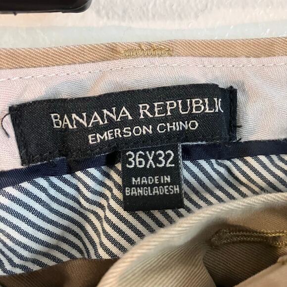 Banana Republic Tan Emerson Chino Khaki Pants - Picture 4 of 4